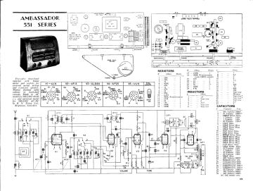 Ambassador 551 ;Series schematic circuit diagram